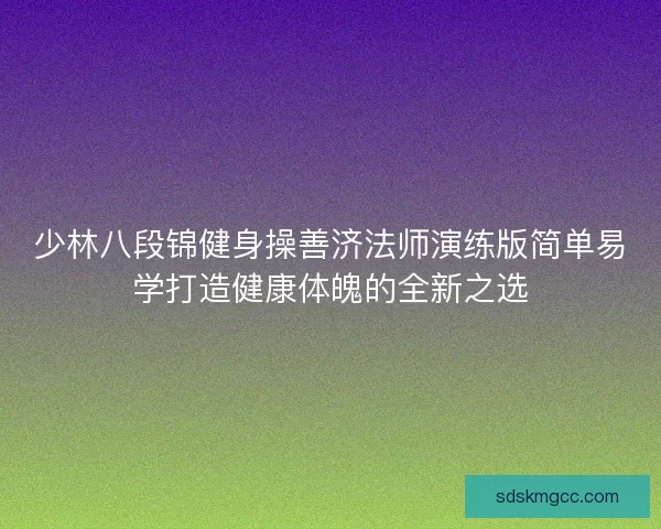少林八段锦健身操善济法师演练版简单易学打造健康体魄的全新之选