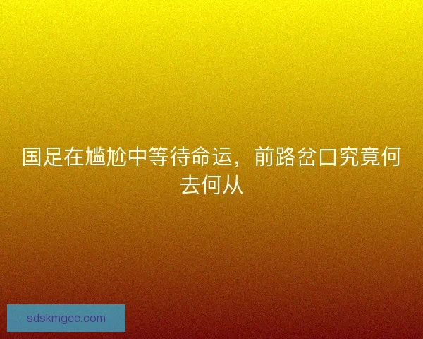 国足在尴尬中等待命运,前路岔口究竟何去何从 国足在尴尬中等待命运,前路岔口究竟何去何从